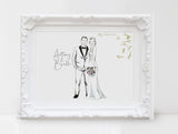 Wedding illustration (simple style)