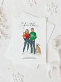 Custom premium Christmas illustration sweater