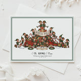 Custom premium Christmas illustration Elf toy packing