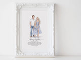 Custom Whimsical Family Portrait – Personalized Illustration from Your Photo