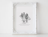 Superhero Dad Custom Portrait – Personalized Father’s Day Gift from Kids | Custom Family Superhero Illustration | Digital Print for Dad