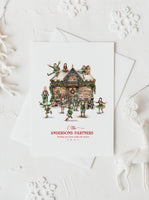 Custom premium Christmas illustration Elf house