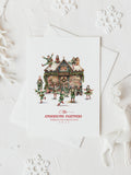 Custom premium Christmas illustration Elf house