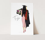 Gift: Graduation custom portrait female | Class 2020