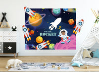 Pin the Rocket | Custom portrait Astronaut