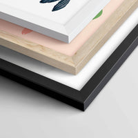 Poster Print on Matte Paper + Wooden Framed
